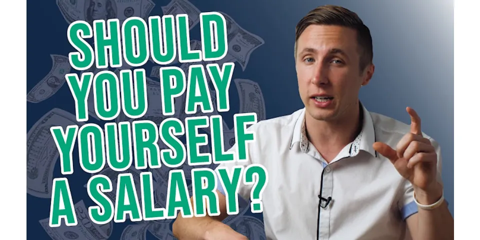Should I pay myself a salary from my LLC?