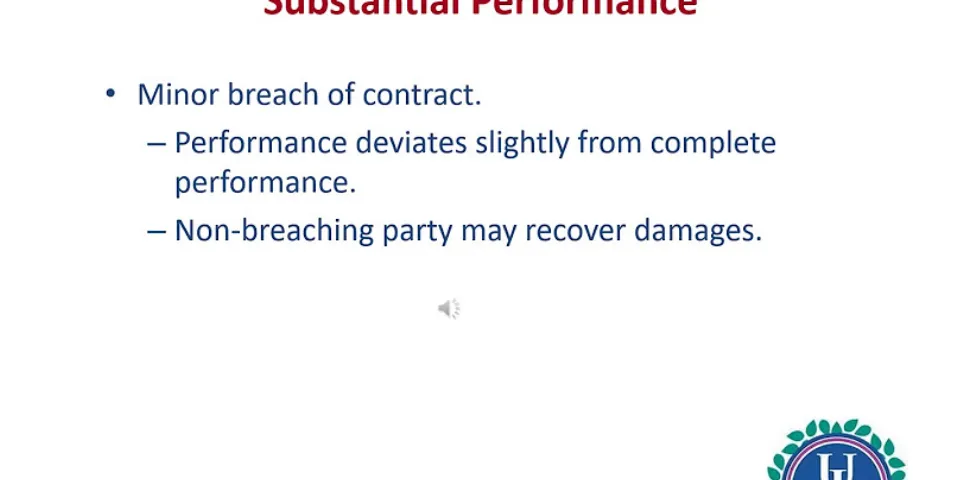 tender of performance discharges a partys contractual obligations.
