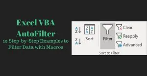 Step by Step Examples to Filter Data with Macros
