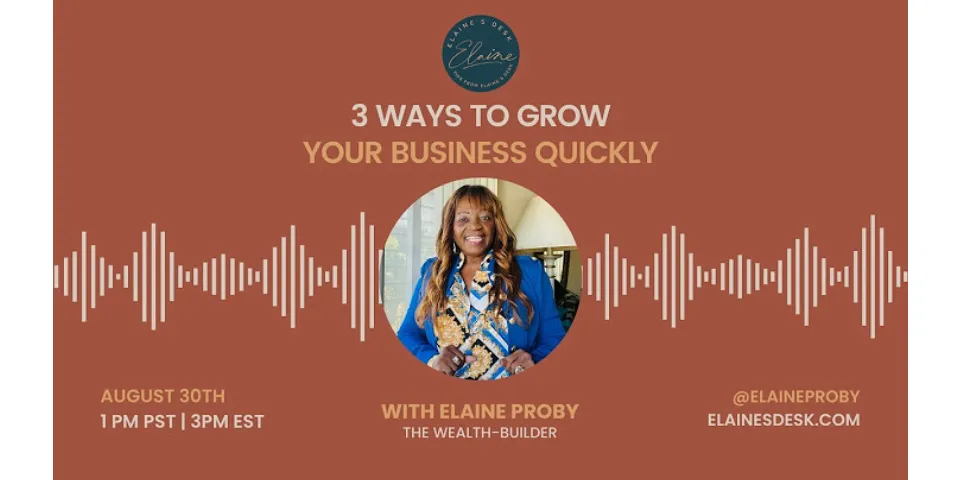 What are 3 ways in which a business can grow?
