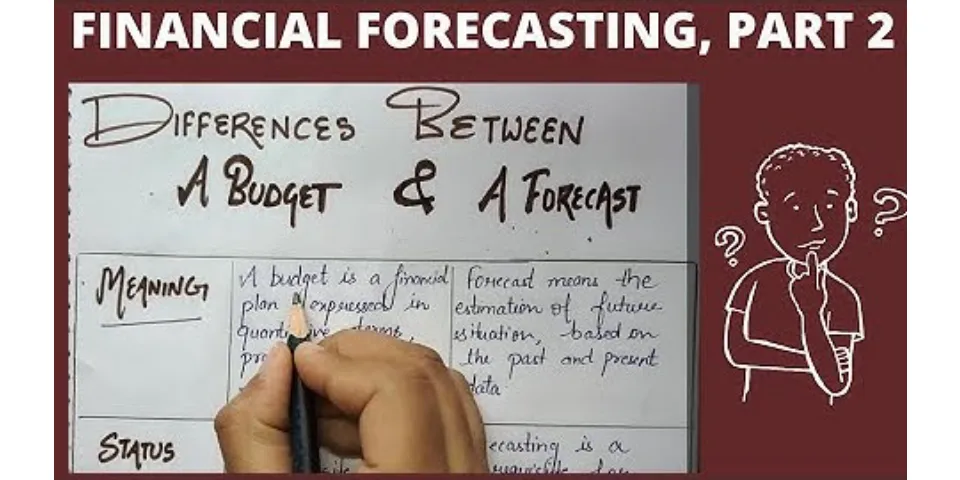 What does forecasting mean in budgeting?