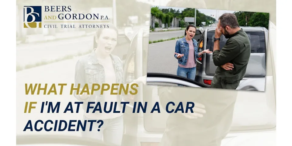 What happens if you are at fault in a car accident in California