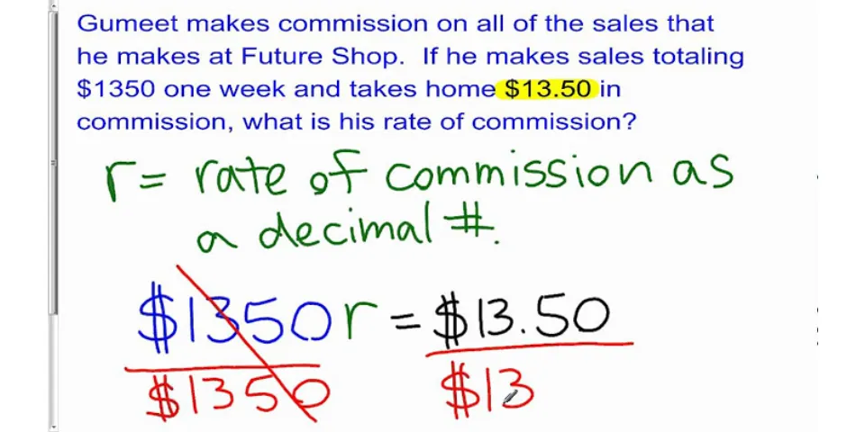 What is a normal commission rate?