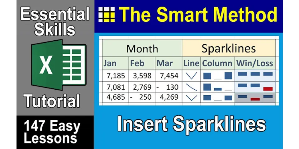 What is a win loss sparkline in Excel?