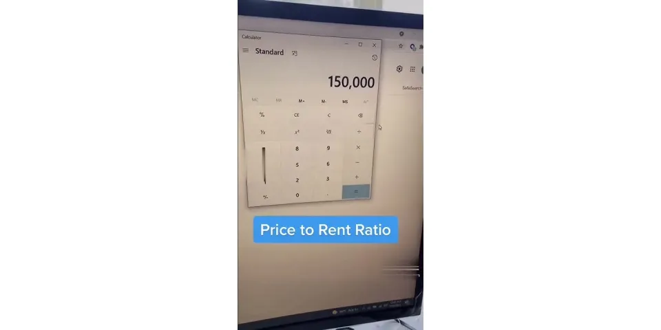 What is price to rent ratio