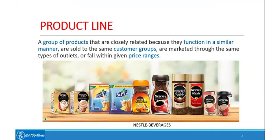 What is product line and mix?