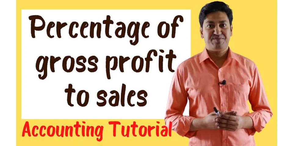 What is profit as a percentage of sales?
