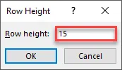 resize row height-initial data 2
