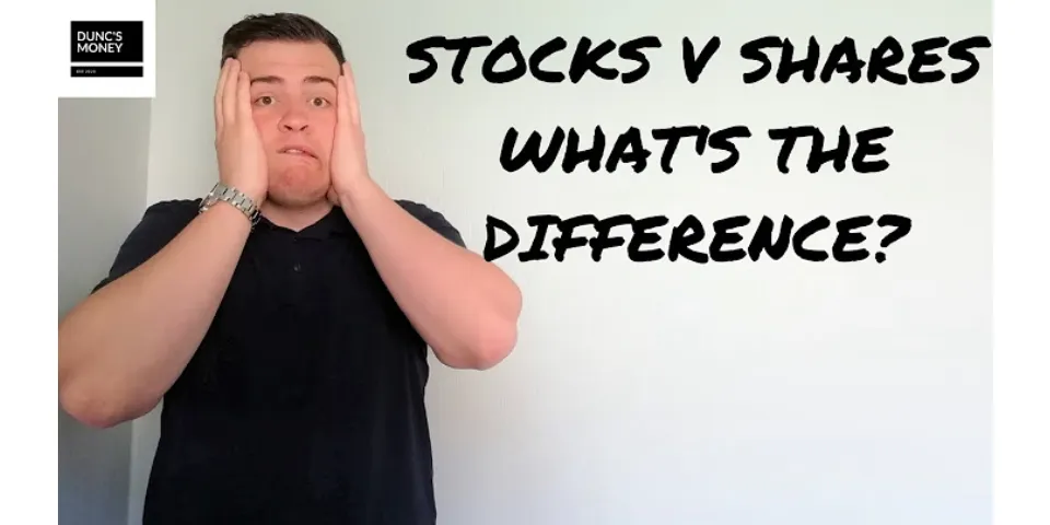 What is the difference between stock and share?