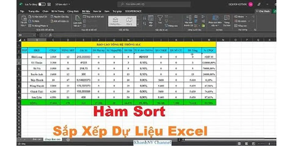 What is the sorting in Excel?