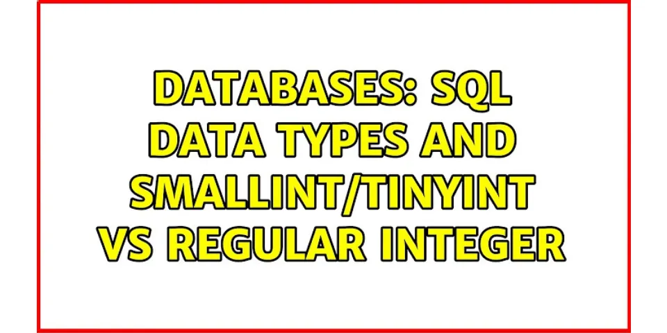 What is Tinyint data type?