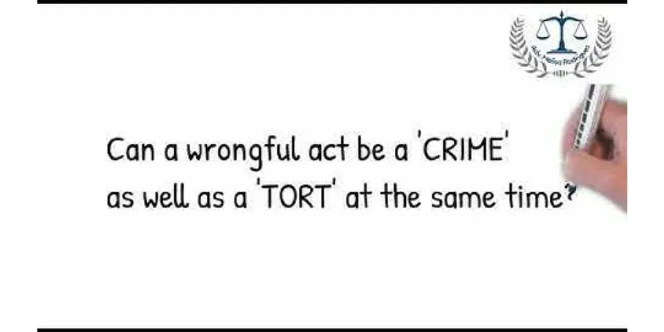 What is wrongful act tort?