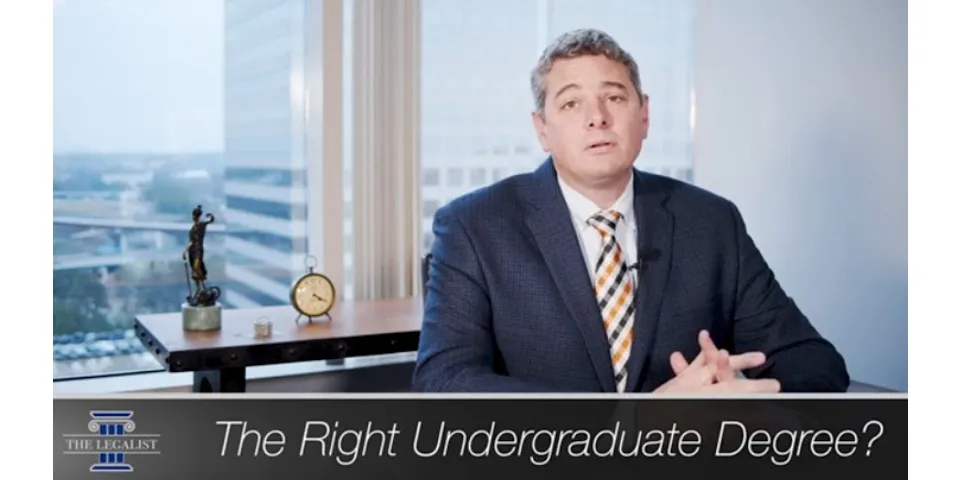 What undergraduate degree do you need to be a lawyer