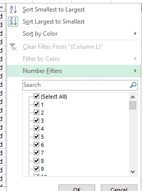 Click here to see image of Number Filters
